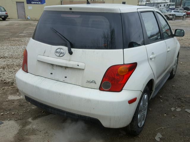 JTKKT624240060931 - 2004 TOYOTA SCION XA WHITE photo 4