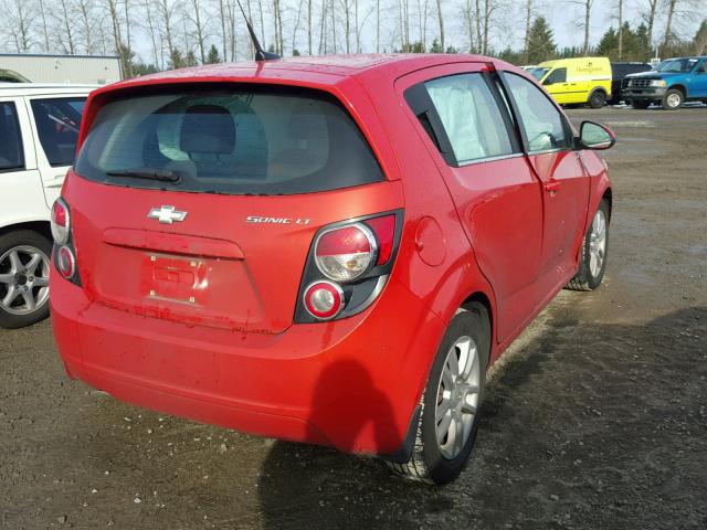 1G1JC6SH2D4168652 - 2013 CHEVROLET SONIC LT ORANGE photo 4