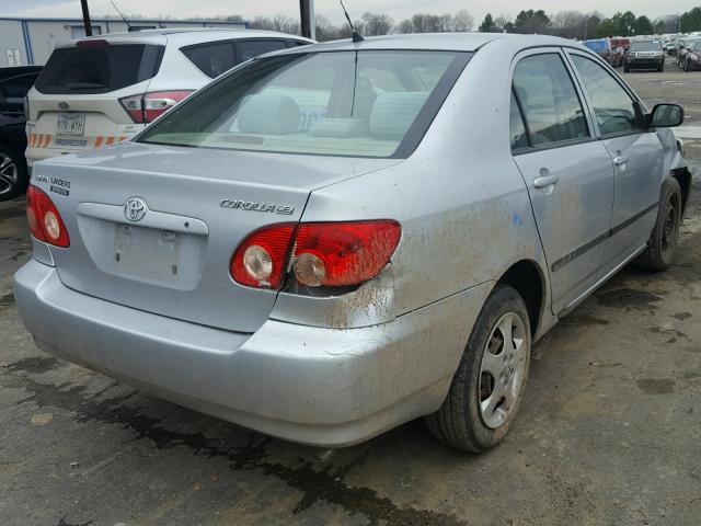 1NXBR32E28Z984745 - 2008 TOYOTA COROLLA CE SILVER photo 4