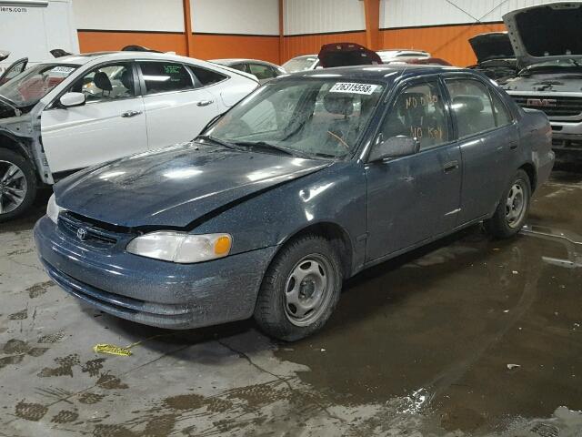 2T1BR12E3YC793616 - 2000 TOYOTA COROLLA VE BLUE photo 2