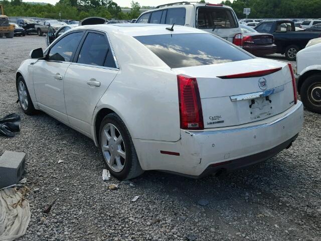 1G6DV57VX80188753 - 2008 CADILLAC CTS HI FEA WHITE photo 3