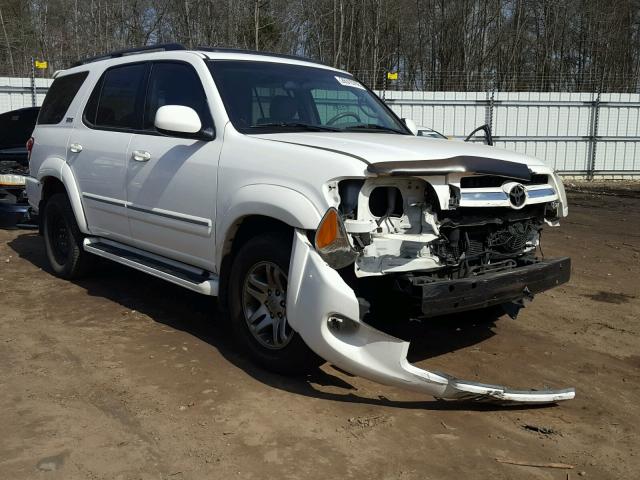 5TDZT34A66S268303 - 2006 TOYOTA SEQUOIA SR WHITE photo 1