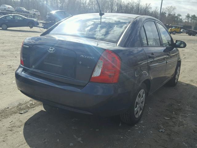 KMHCN46C18U274461 - 2008 HYUNDAI ACCENT GLS GRAY photo 4