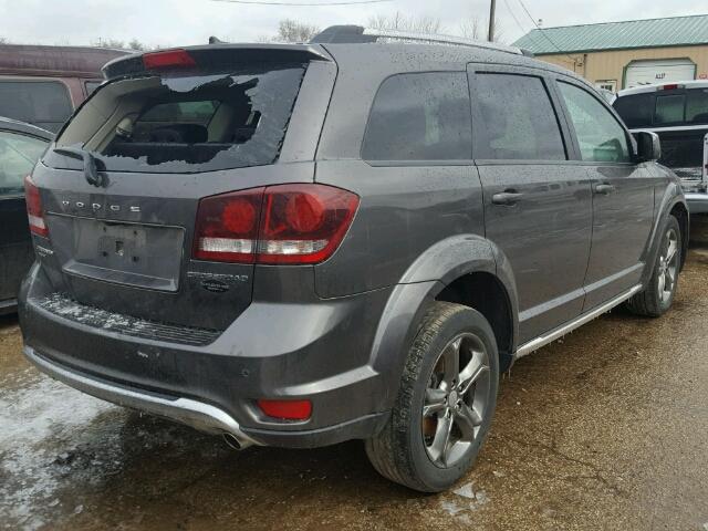 3C4PDDGG7FT684604 - 2015 DODGE JOURNEY CR GRAY photo 4