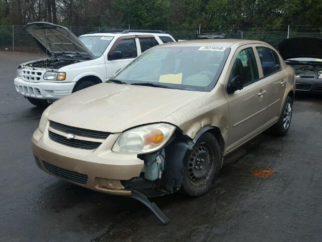 1G1AK55FX67713893 - 2006 CHEVROLET COBALT LS GOLD photo 2