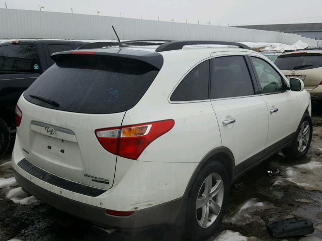 KM8NU73C68U066402 - 2008 HYUNDAI VERACRUZ G WHITE photo 4