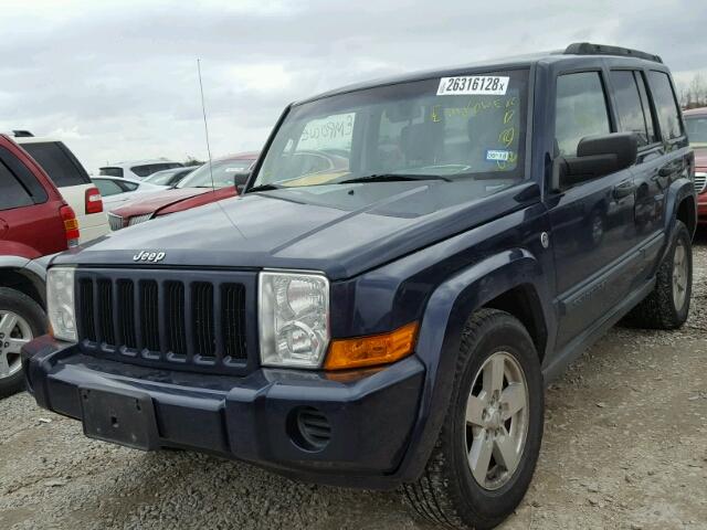 1J8HG48N06C210443 - 2006 JEEP COMMANDER BLUE photo 2