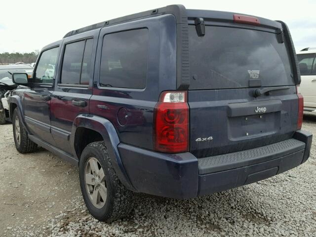 1J8HG48N06C210443 - 2006 JEEP COMMANDER BLUE photo 3