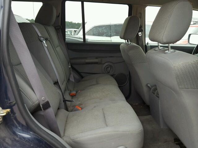 1J8HG48N06C210443 - 2006 JEEP COMMANDER BLUE photo 6