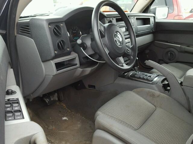 1J8HG48N06C210443 - 2006 JEEP COMMANDER BLUE photo 9