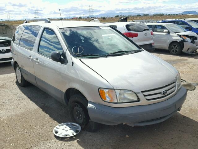 4T3ZF19C23U533055 - 2003 TOYOTA SIENNA CE SILVER photo 1