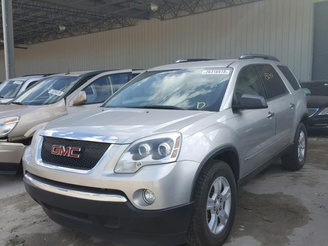 1GKER13758J173534 - 2008 GMC ACADIA SLE SILVER photo 2