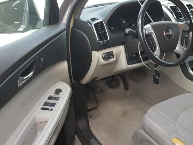 1GKER13758J173534 - 2008 GMC ACADIA SLE SILVER photo 9