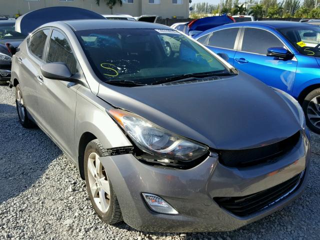 5NPDH4AE2CH147617 - 2012 HYUNDAI ELANTRA GL GRAY photo 1