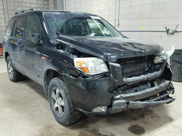 5FNYF18538B011885 - 2008 HONDA PILOT EXL BLACK photo 1