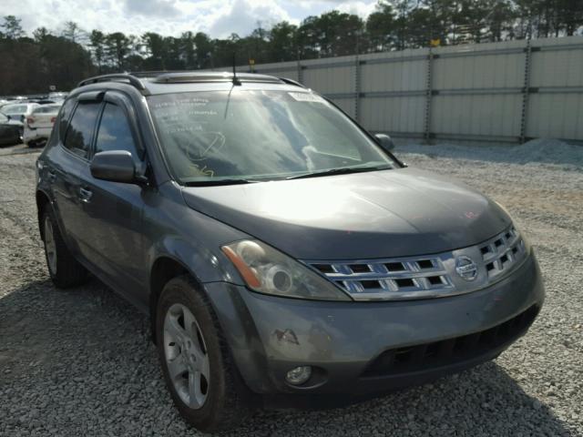 JN8AZ08W05W413502 - 2005 NISSAN MURANO SL GRAY photo 1