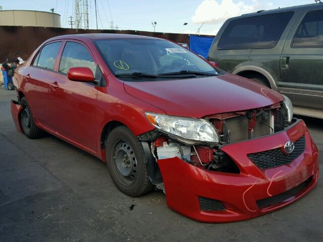 JTDBL40E499045907 - 2009 TOYOTA COROLLA BA RED photo 1