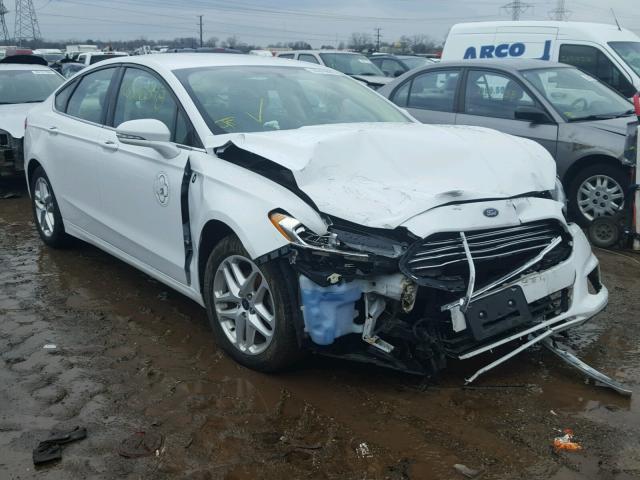 3FA6P0H73ER271509 - 2014 FORD FUSION SE WHITE photo 1