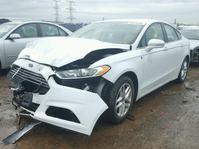 3FA6P0H73ER271509 - 2014 FORD FUSION SE WHITE photo 2