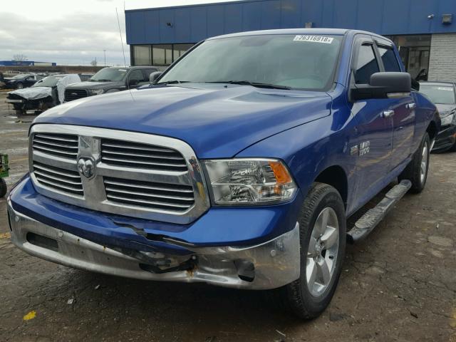 1C6RR7TT6HS510162 - 2017 RAM 1500 SLT BLUE photo 2