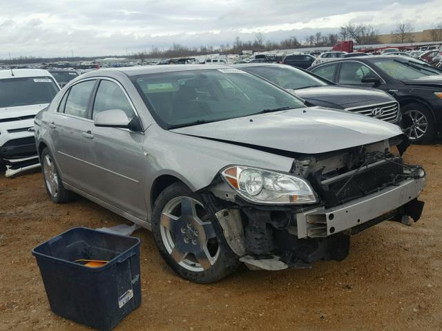 1G1ZJ57728F190213 - 2008 CHEVROLET MALIBU 2LT SILVER photo 1