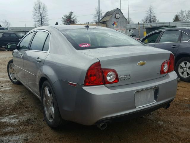 1G1ZJ57728F190213 - 2008 CHEVROLET MALIBU 2LT SILVER photo 3