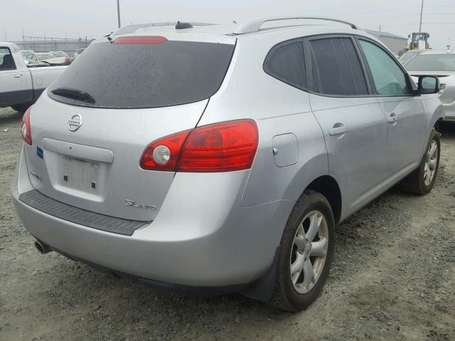 JN8AS58V58W121051 - 2008 NISSAN ROGUE S SILVER photo 4