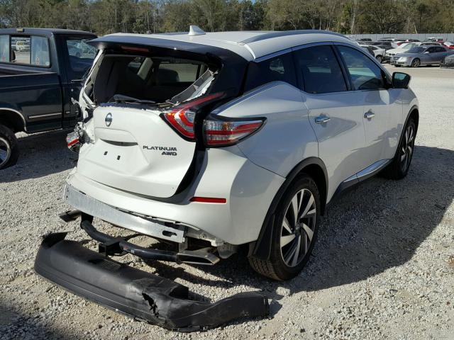 5N1AZ2MH0HN178796 - 2017 NISSAN MURANO S WHITE photo 4