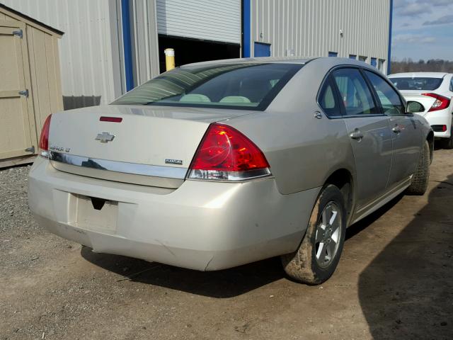 2G1WT58K389158850 - 2008 CHEVROLET IMPALA LT TAN photo 4