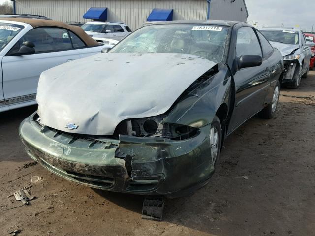 1G1JC124417159476 - 2001 CHEVROLET CAVALIER GREEN photo 2