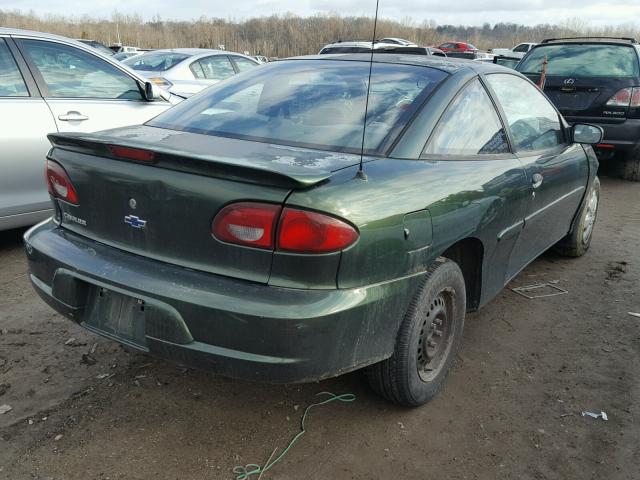 1G1JC124417159476 - 2001 CHEVROLET CAVALIER GREEN photo 4