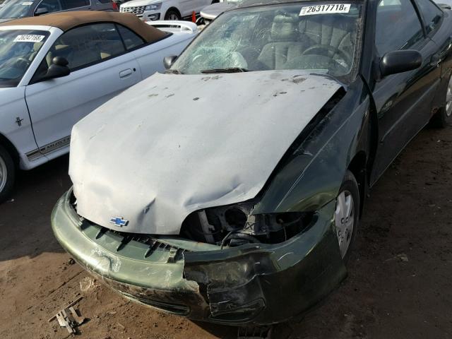 1G1JC124417159476 - 2001 CHEVROLET CAVALIER GREEN photo 9