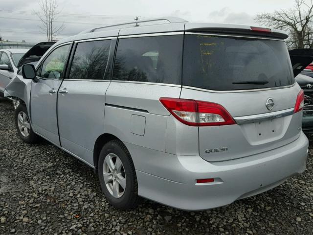 JN8AE2KP7H9168287 - 2017 NISSAN QUEST S SILVER photo 3