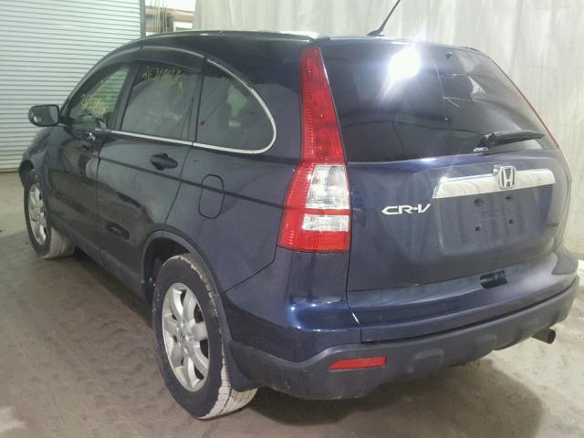 JHLRE48559C021523 - 2009 HONDA CR-V EX BLUE photo 3