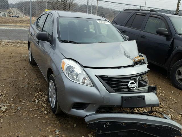 3N1CN7AP1DL876641 - 2013 NISSAN VERSA S GRAY photo 1