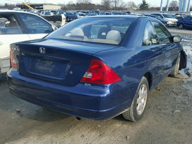 1HGEM22923L070556 - 2003 HONDA CIVIC EX ლურჯი ფოტო 4