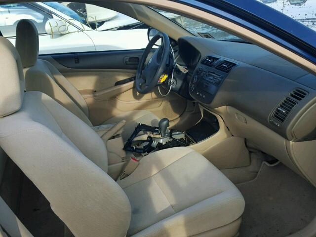 1HGEM22923L070556 - 2003 HONDA CIVIC EX ლურჯი ფოტო 5