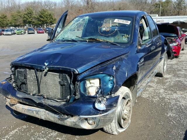 3D7KS28A78G149093 - 2008 DODGE RAM 2500 S BLUE photo 2