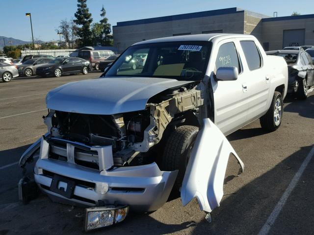 2HJYK16447H521091 - 2007 HONDA RIDGELINE SILVER photo 2