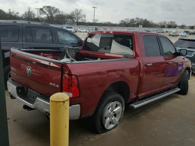 1C6RR7LT9FS504627 - 2015 RAM 1500 SLT RED photo 4