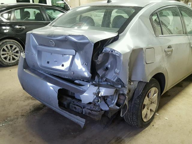 3N1AB61E87L673548 - 2007 NISSAN SENTRA 2.0 GRAY photo 9