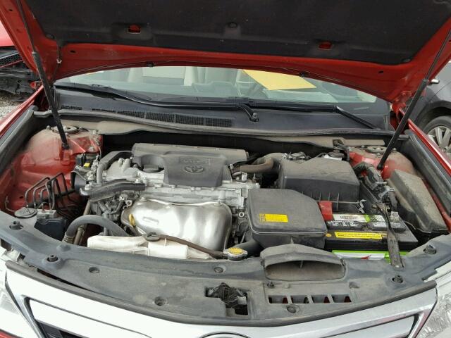 4T4BF1FK3ER367188 - 2014 TOYOTA CAMRY L RED photo 7