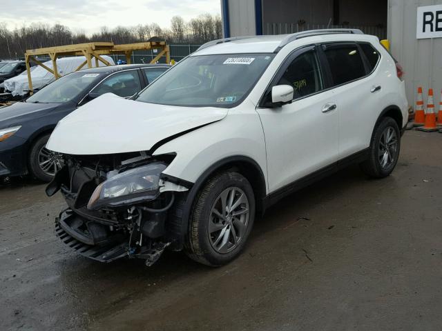 5N1AT2MV1EC786941 - 2014 NISSAN ROGUE S WHITE photo 2