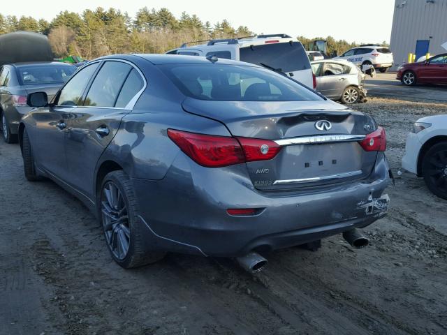 JN1FV7AP0GM420301 - 2016 INFINITI Q50 RED SP GRAY photo 3