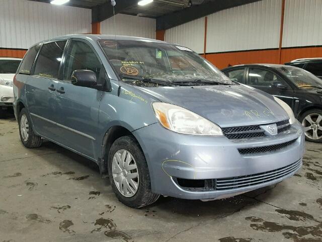 5TDZA29C35S258109 - 2005 TOYOTA SIENNA CE BLUE photo 1