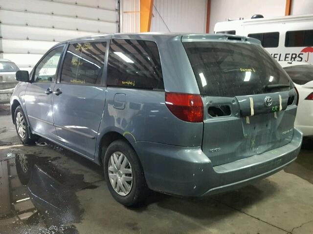 5TDZA29C35S258109 - 2005 TOYOTA SIENNA CE BLUE photo 3