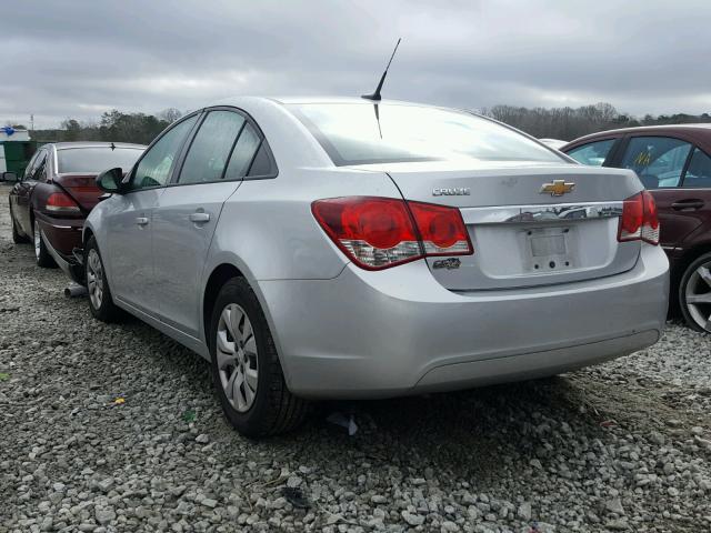 1G1PA5SH5E7441464 - 2014 CHEVROLET CRUZE LS SILVER photo 3