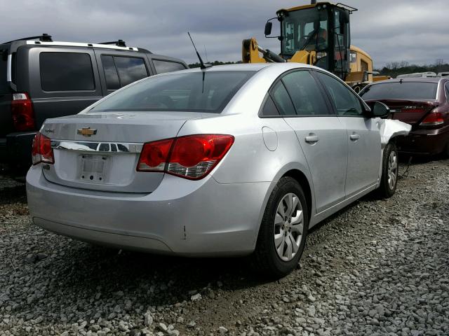 1G1PA5SH5E7441464 - 2014 CHEVROLET CRUZE LS SILVER photo 4