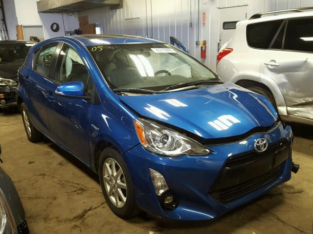 JTDKDTB33G1131921 - 2016 TOYOTA PRIUS C BLUE photo 1