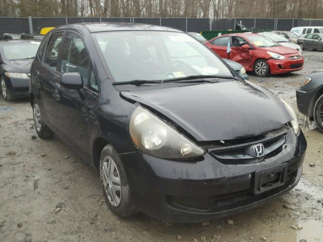 JHMGD38428S020163 - 2008 HONDA FIT BLACK photo 1